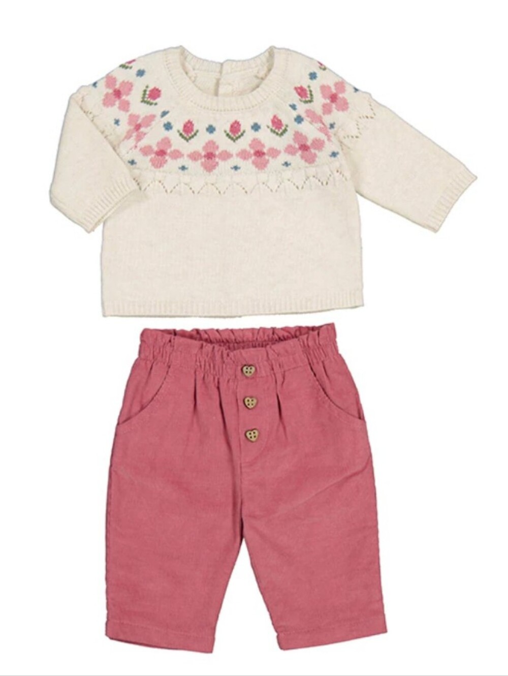 Mayoral Baby Girl Sweater And Pants Set